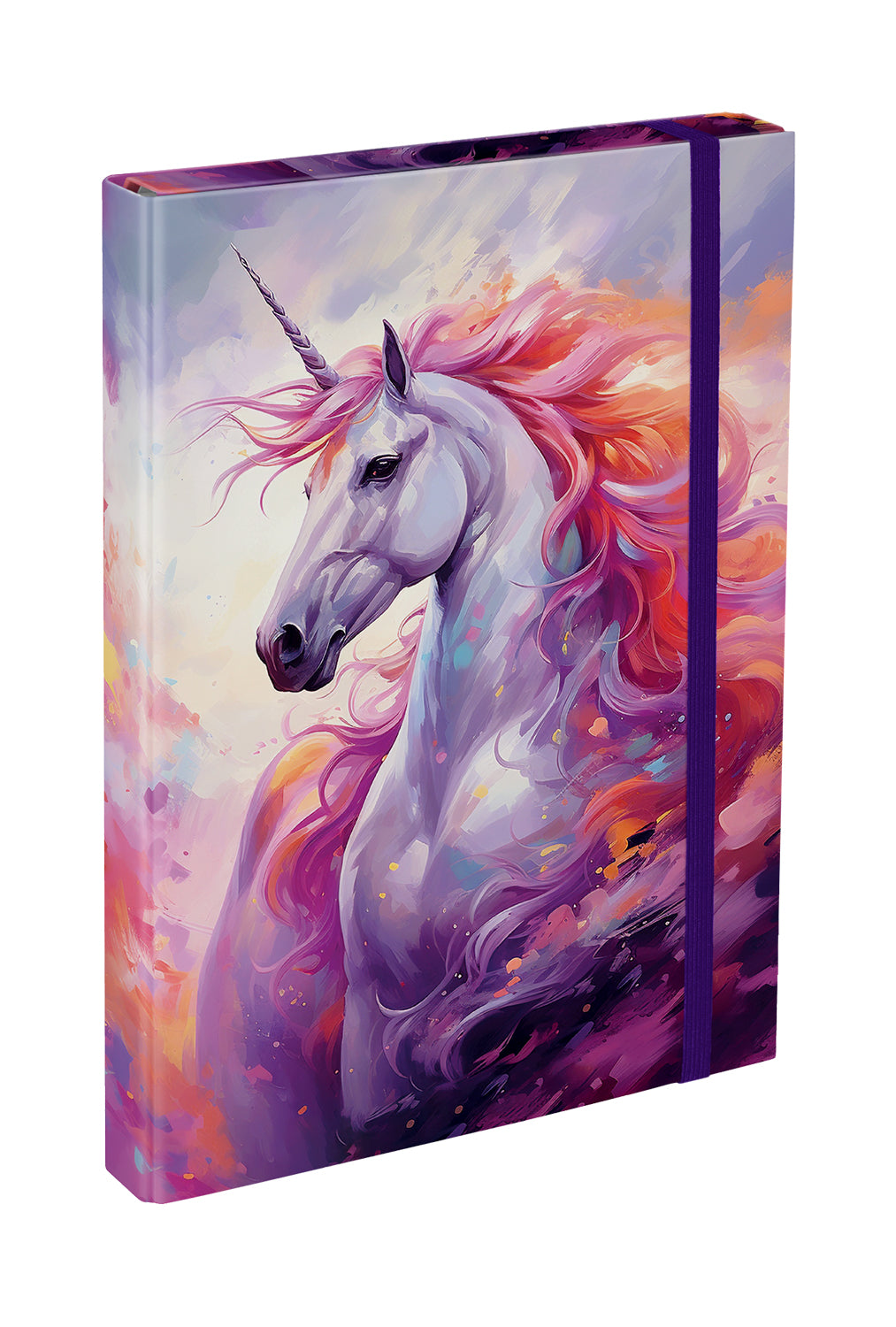 baagl-royal-unicorn-chemise-a4-lastique-licorne image 1