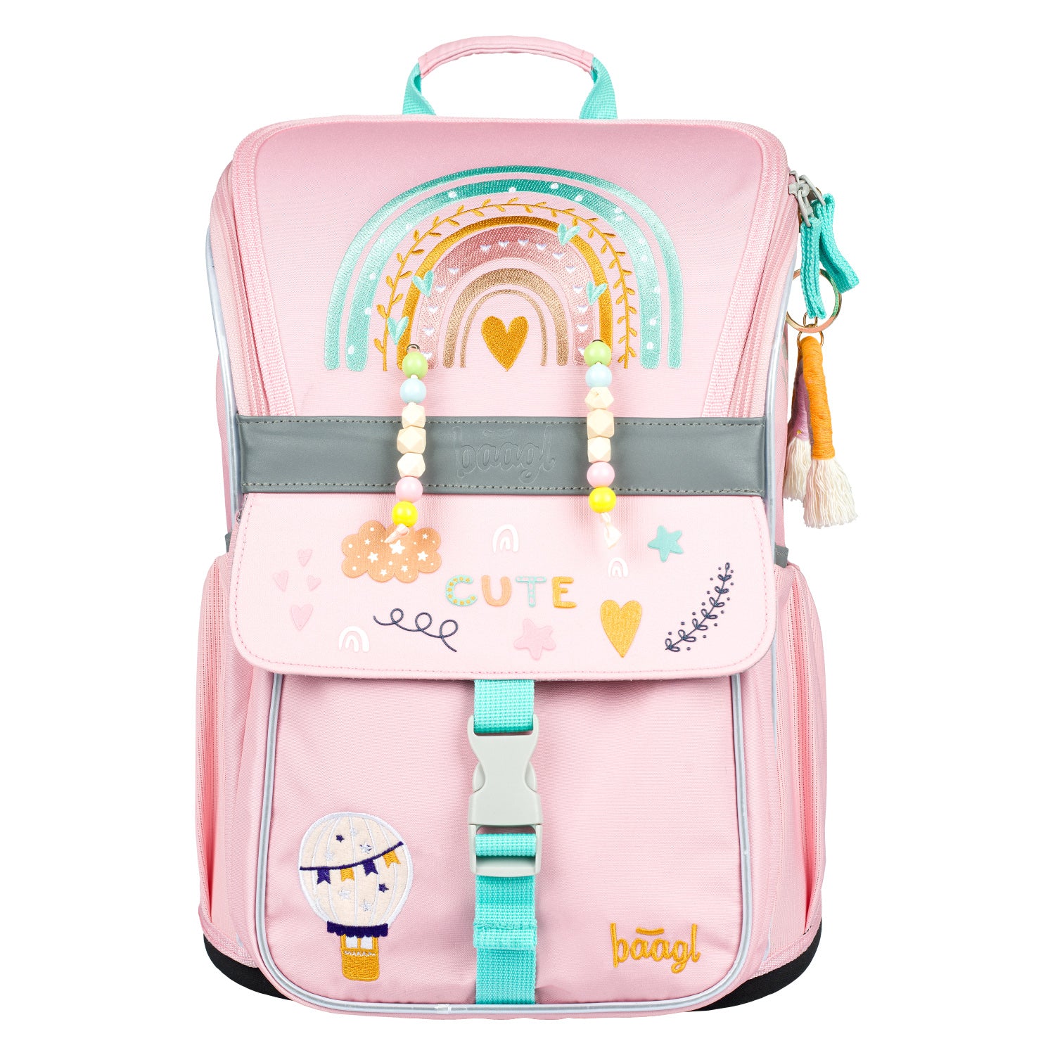 baagl-zippy-pink-rainbow-ii-set-scolaire-cartable-3-pi-ces image 2