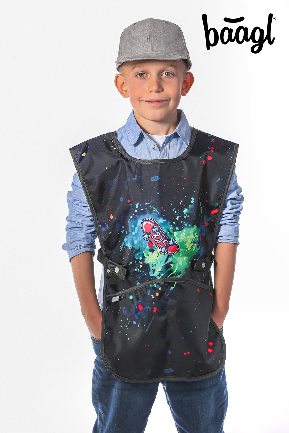 baagl-chill-tablier-enfant-cole-peinture-lavable image 5