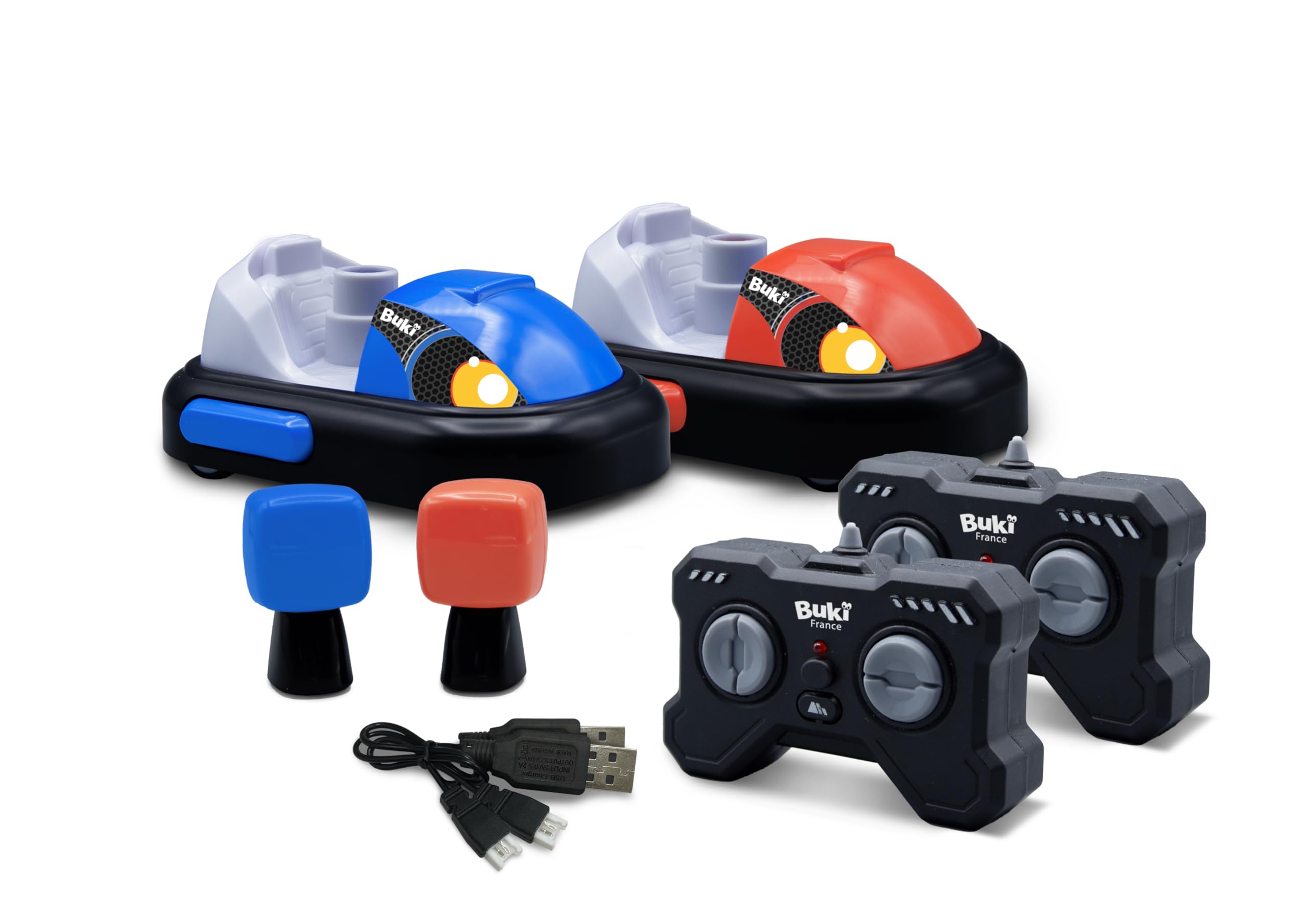 buki-radiocommand-s-37296-pack-2-karts-rc-rouge-bleu-6-ans image 2