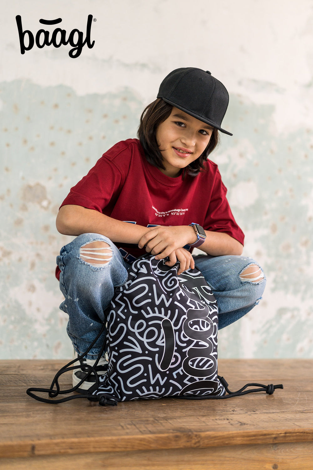 baagl-element-sac-de-gym-enfant-lavable image 5