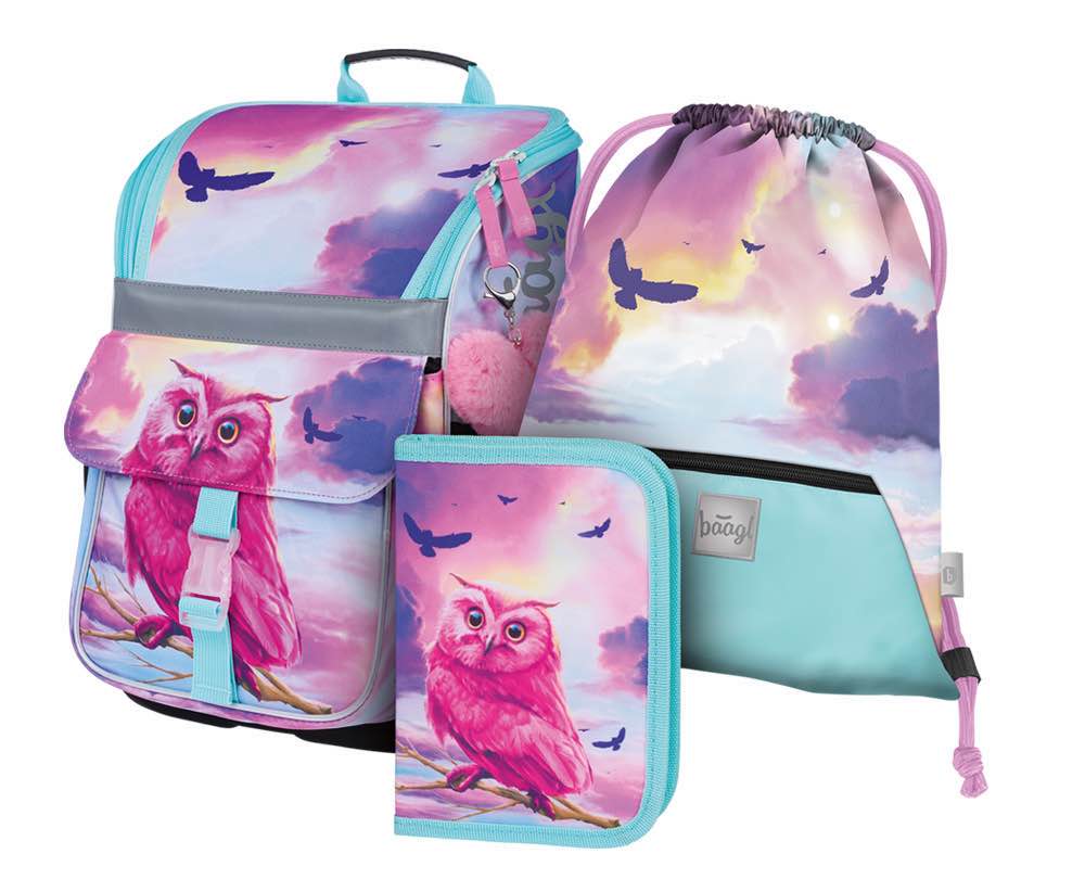 baagl-zippy-owl-ensemble-cartable-18-l-hibou image 1