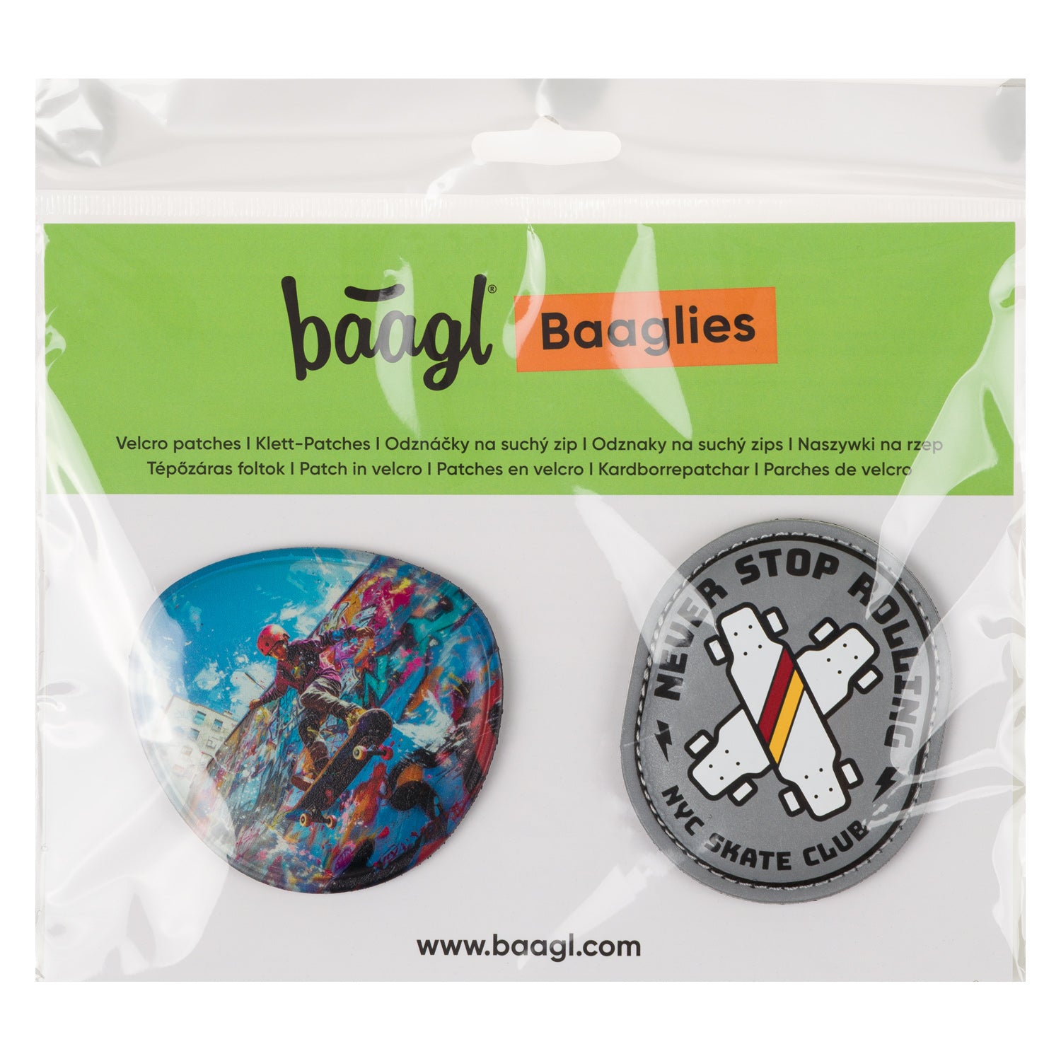 baagl-baaglies-skate-park-patch-velcro-lot-de-2-motifs image 4