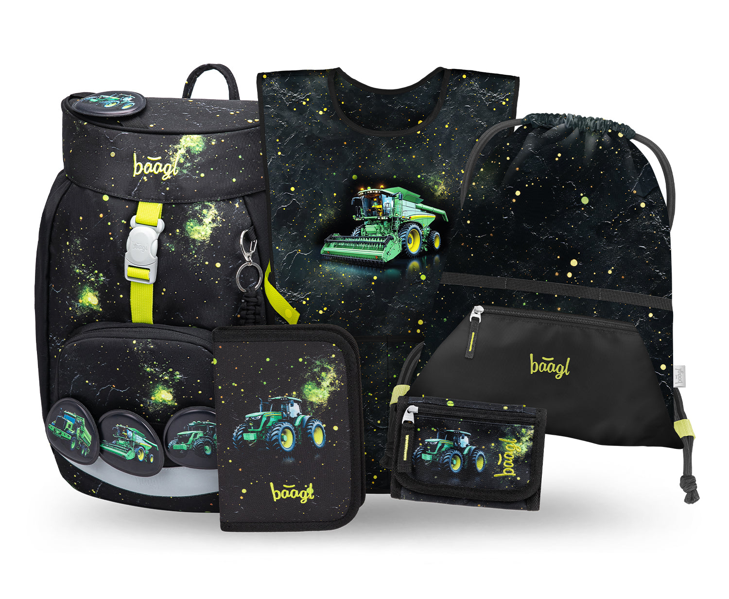 baagl-airy-tractor-ii-ensemble-scolaire-cartable-trousse image 1