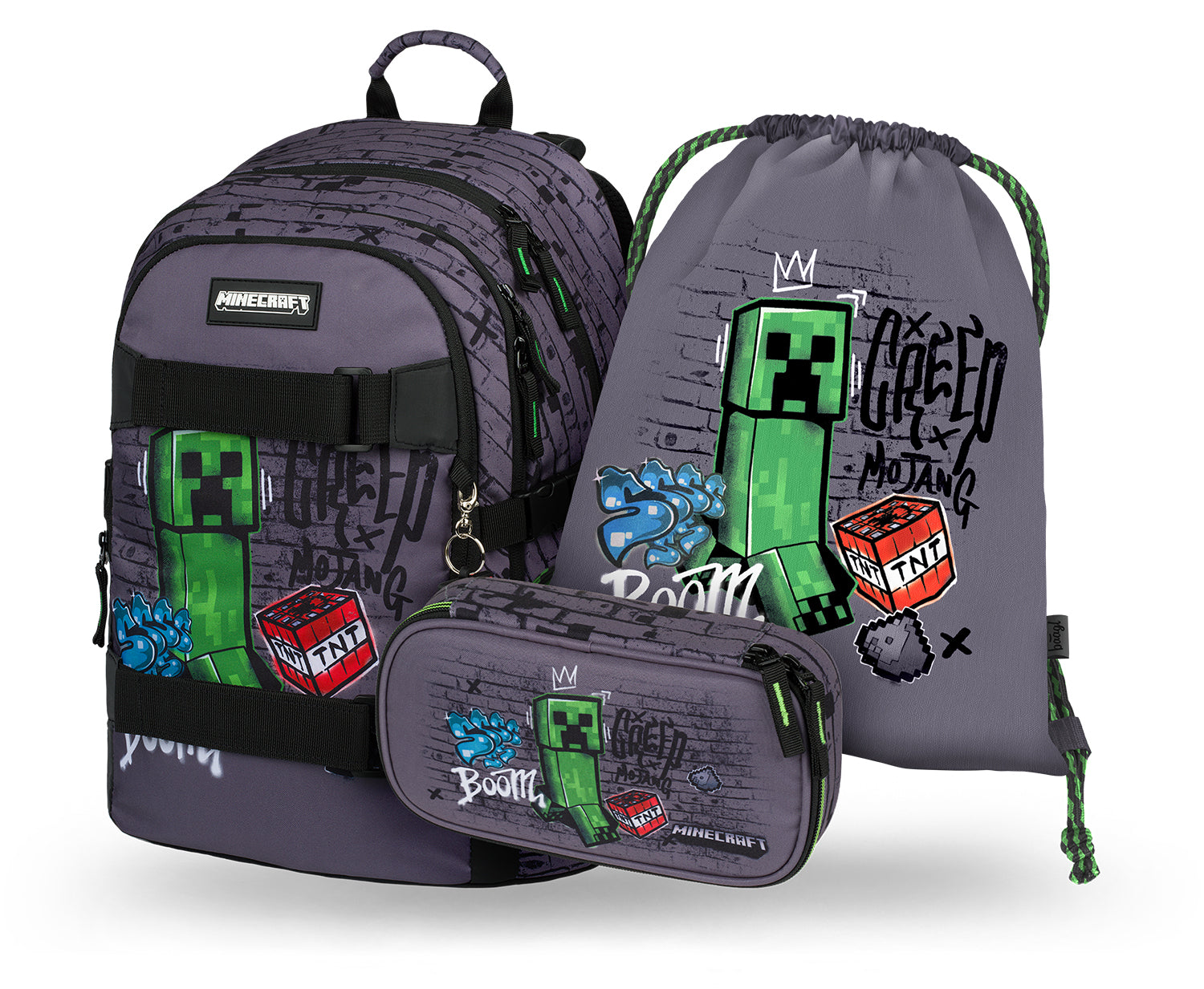 baagl-skate-ensemble-scolaire-minecraft-tnt-15-pouces image 1