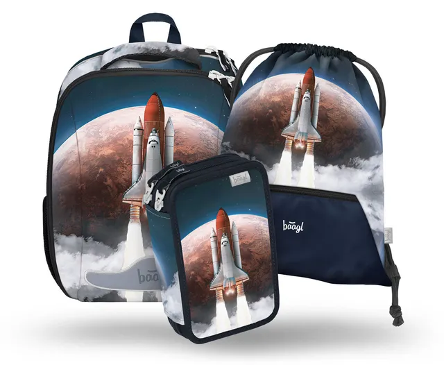 baagl-shelly-space-shuttle-cartable-set-navette-23-l image 1