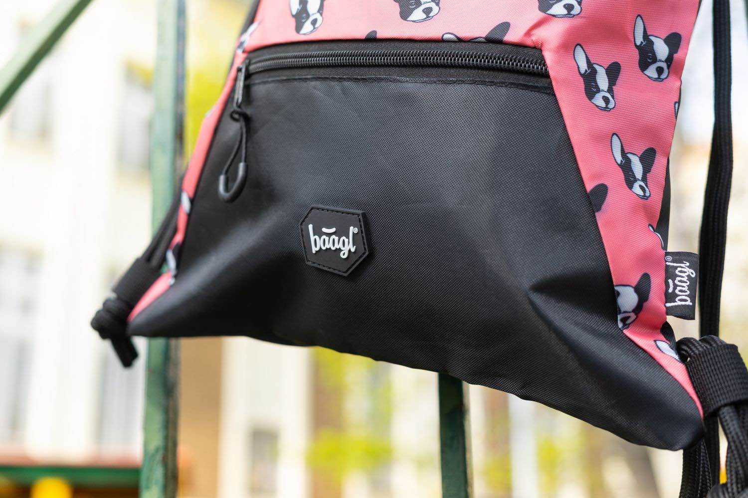 baagl-doggie-sac-gym-poche-zipp-e-motif-chien image 3