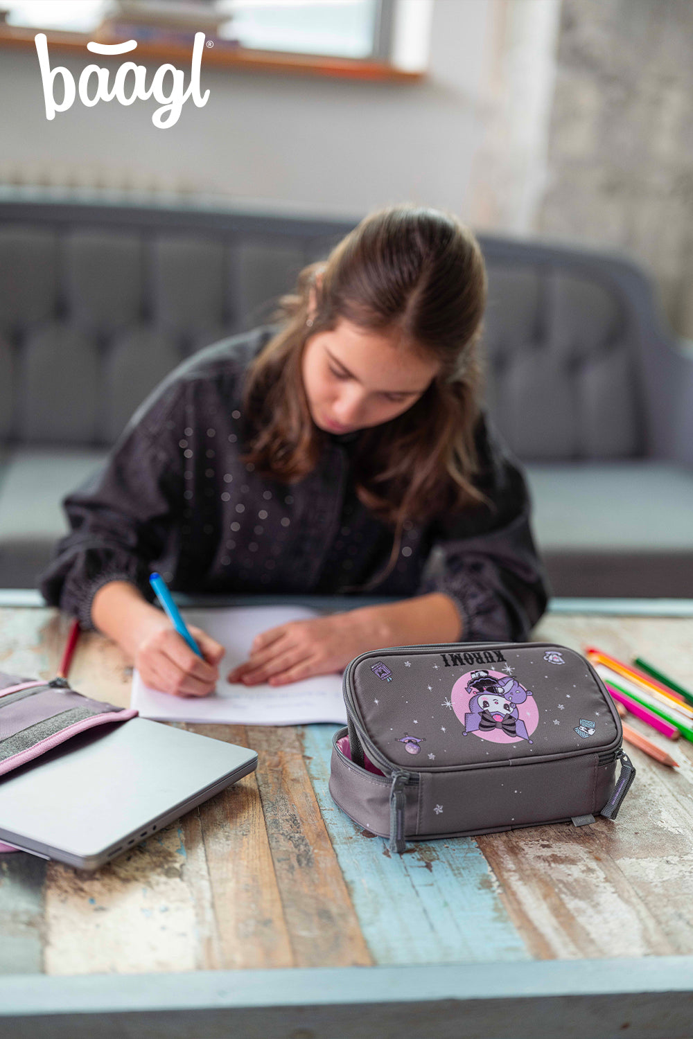 baagl-kuromi-grey-trousse-scolaire-rigide-recycl-e image 5