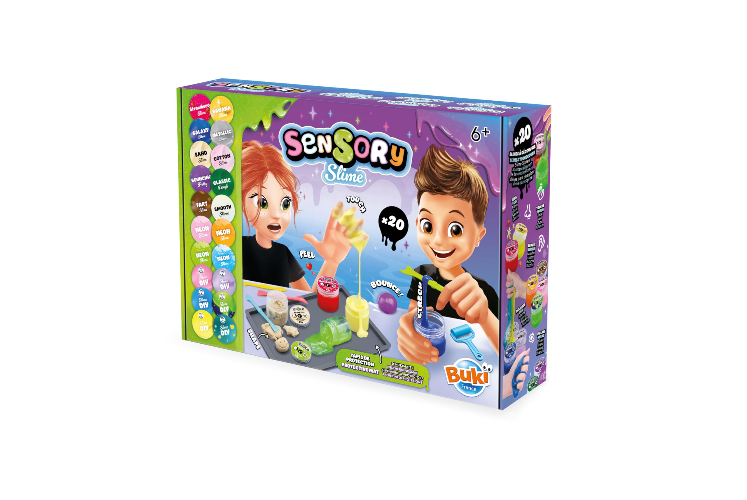 buki-cr-atif-coffret-slime-20-slimes-cr-er-glow-galaxy-6-ans image 2