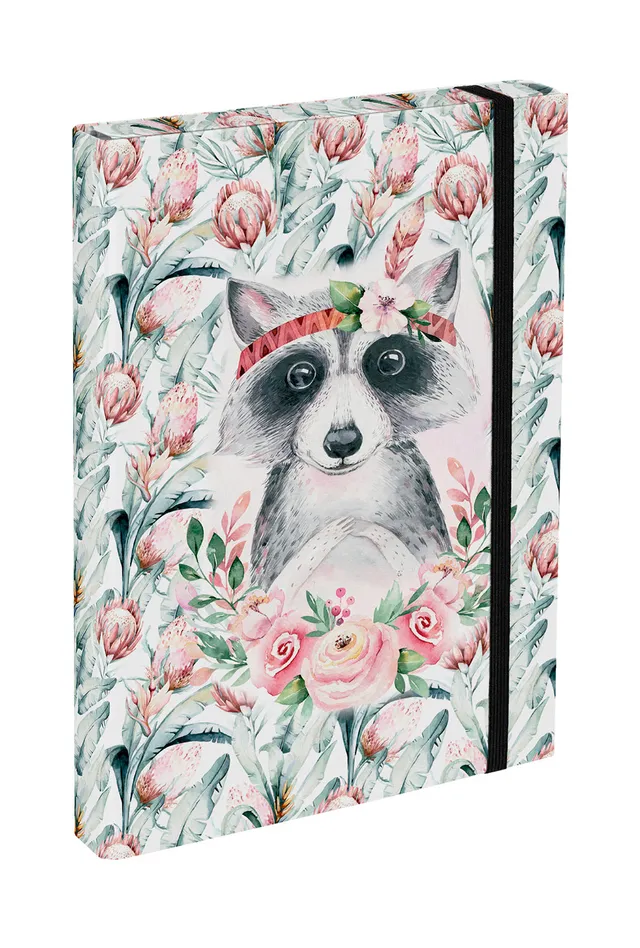 baagl-raccoon-chemise-lastiques-a4-raton-laveur image 1