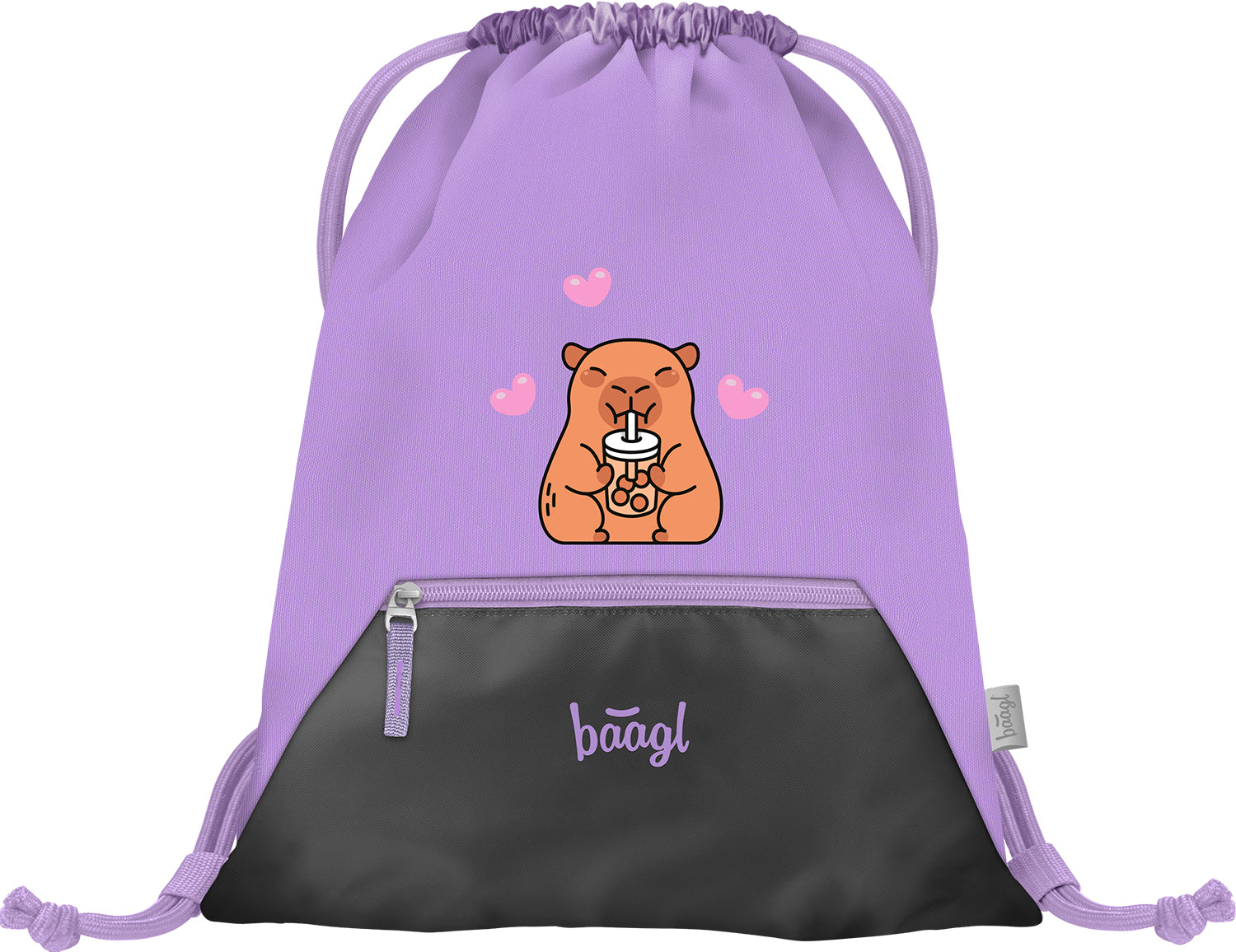 baagl-capybara-sac-de-gym-poche-zipp-e-mousqueton image 1