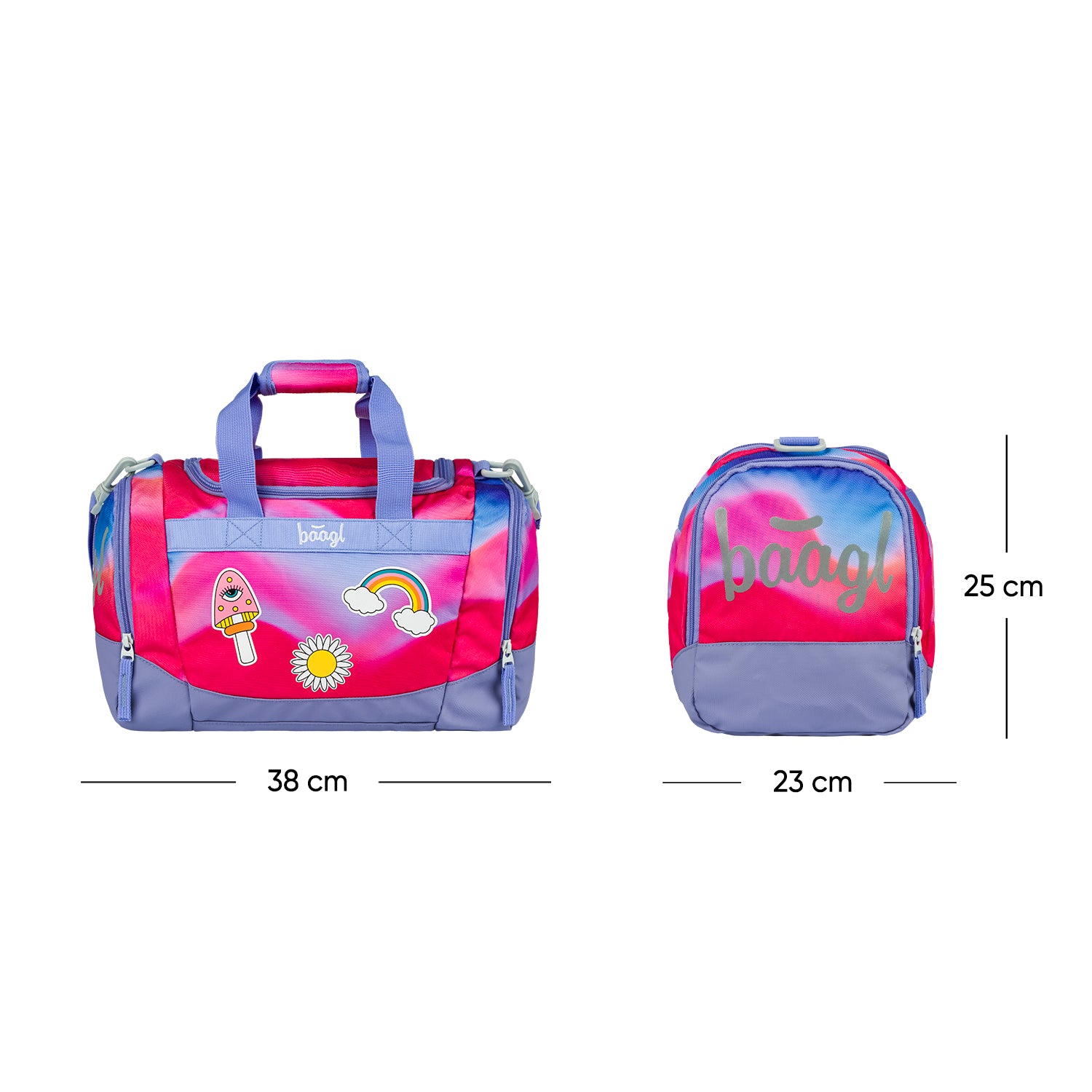 baagl-rainbow-red-sac-de-sport-enfant-l-ger-bandouli-re image 7
