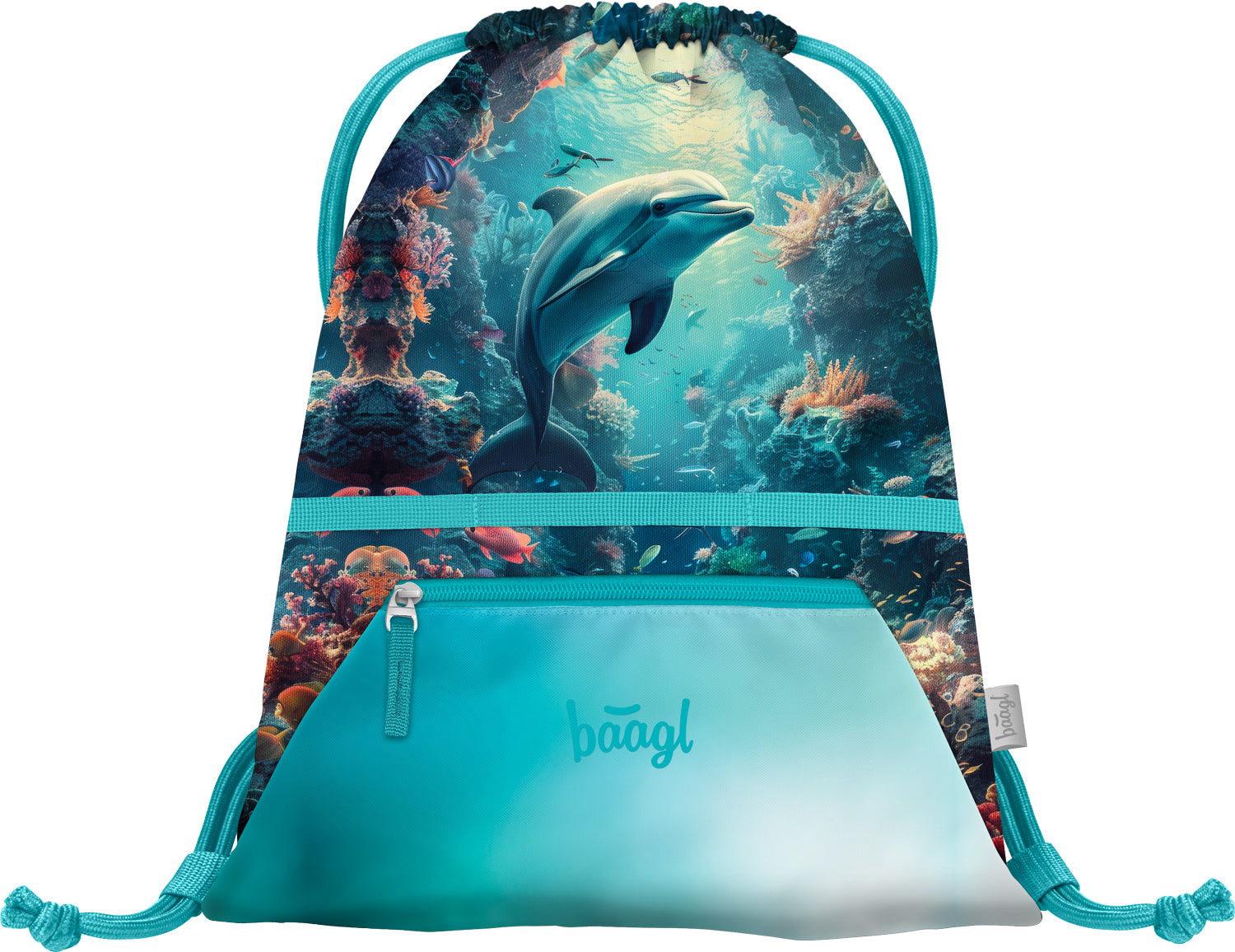 baagl-dolphin-sac-de-sport-enfant-poche-zipp-e image 1
