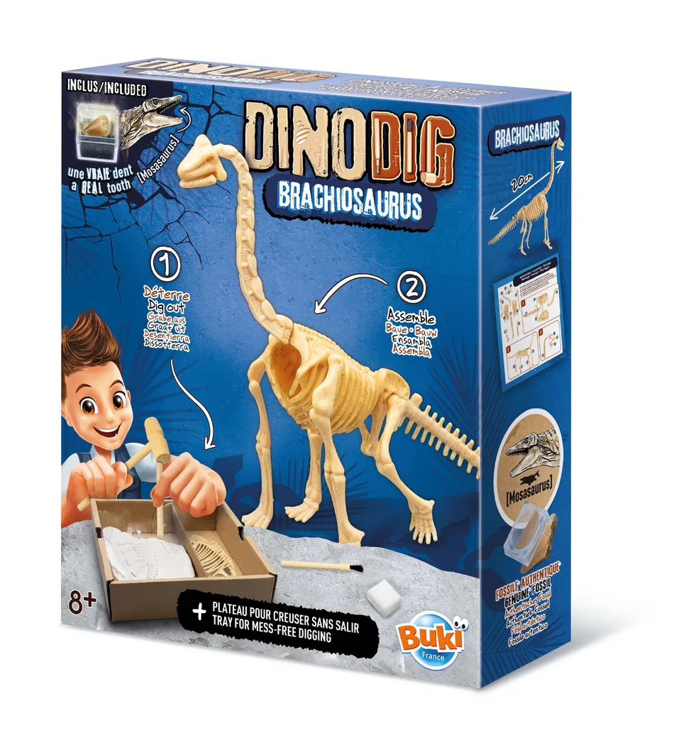 buki-dino-dig-brachiosaure-dinosaure-d-terrer-squelette-20-cm image 1
