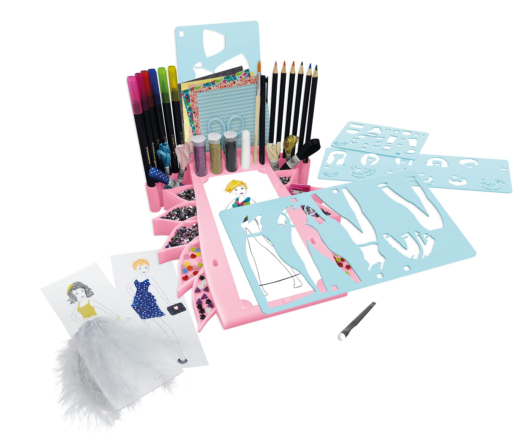 buki-professional-studio-5408-kit-dessin-mode-pochoirs-8-ans image 4