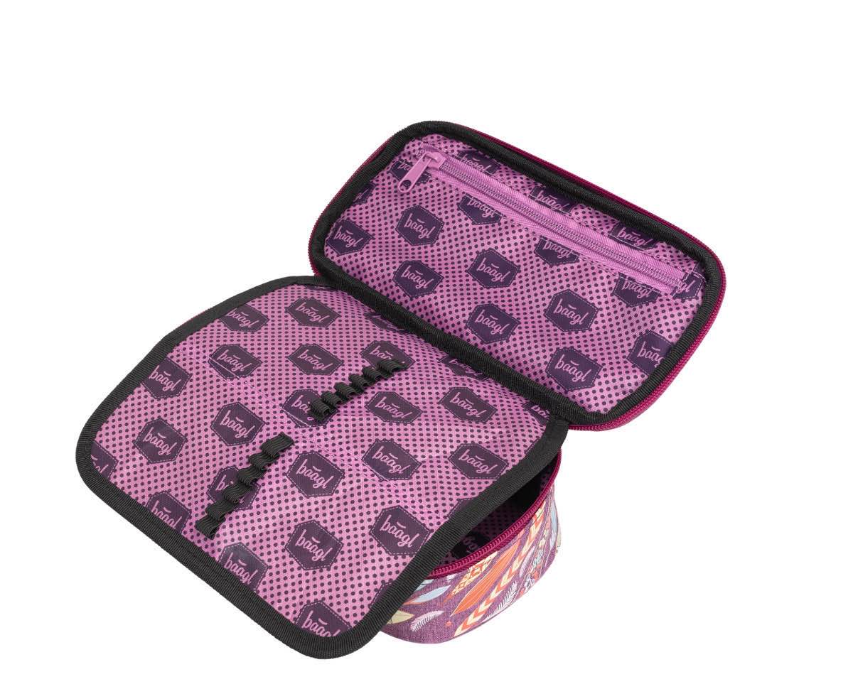 baagl-feathers-trousse-scolaire-fille-vide image 3