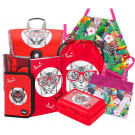 baagl-school-sets-cat-ii-ensemble-cartable-chat-18-l-3-pi-ces image 1