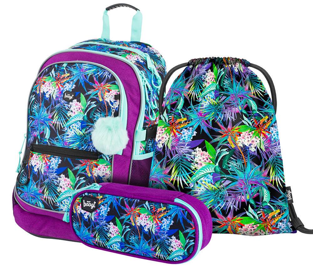 baagl-core-jungle-set-scolaire-3-pi-ces-ergonomique-25l image 1