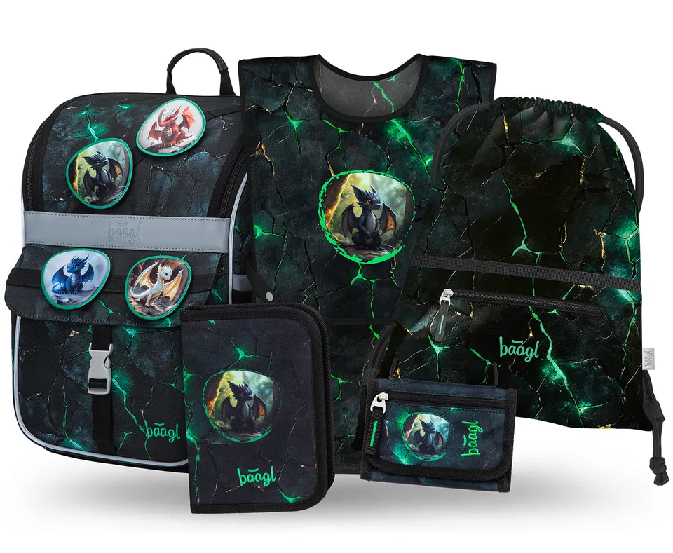 baagl-school-sets-zippy-dragons-ii-ensemble-cartable-ergonomique image 1