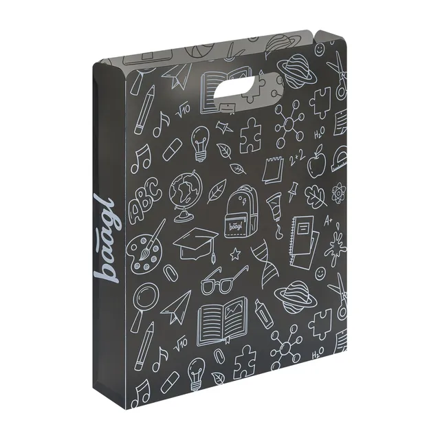 baagl-notebook-folders-chemise-plastique-gris-recycl image 1