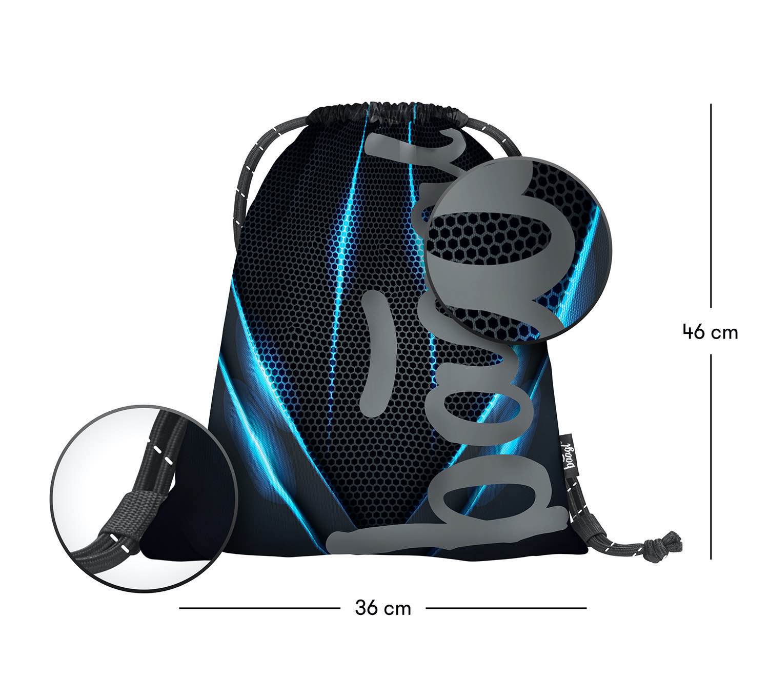 baagl-gym-sacks-skate-sac-de-gym-logo-phosphorescent image 3