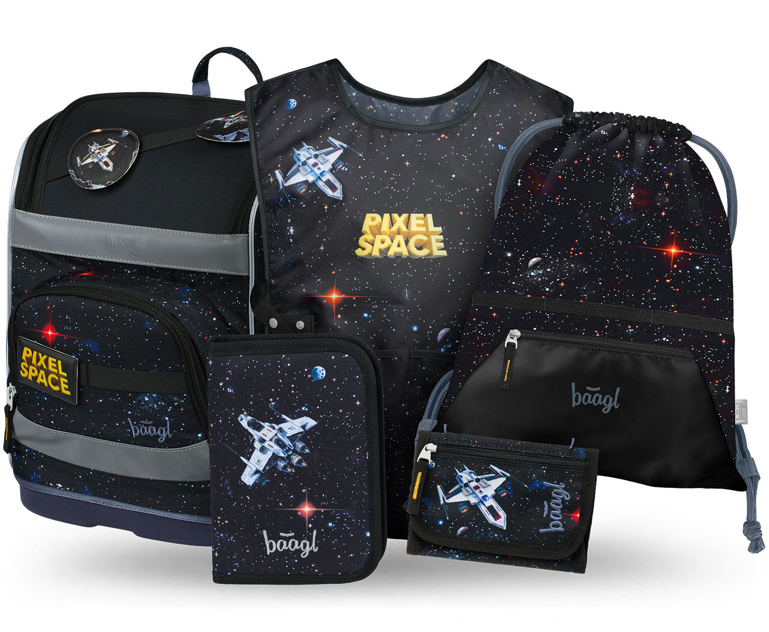 baagl-zippy-plus-pixel-space-ii-set-cartable-21-l image 1