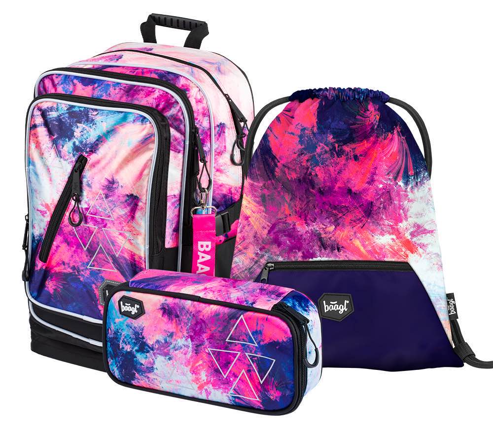 baagl-cubic-abstract-cartable-3-pi-ces-fille-29-l image 1