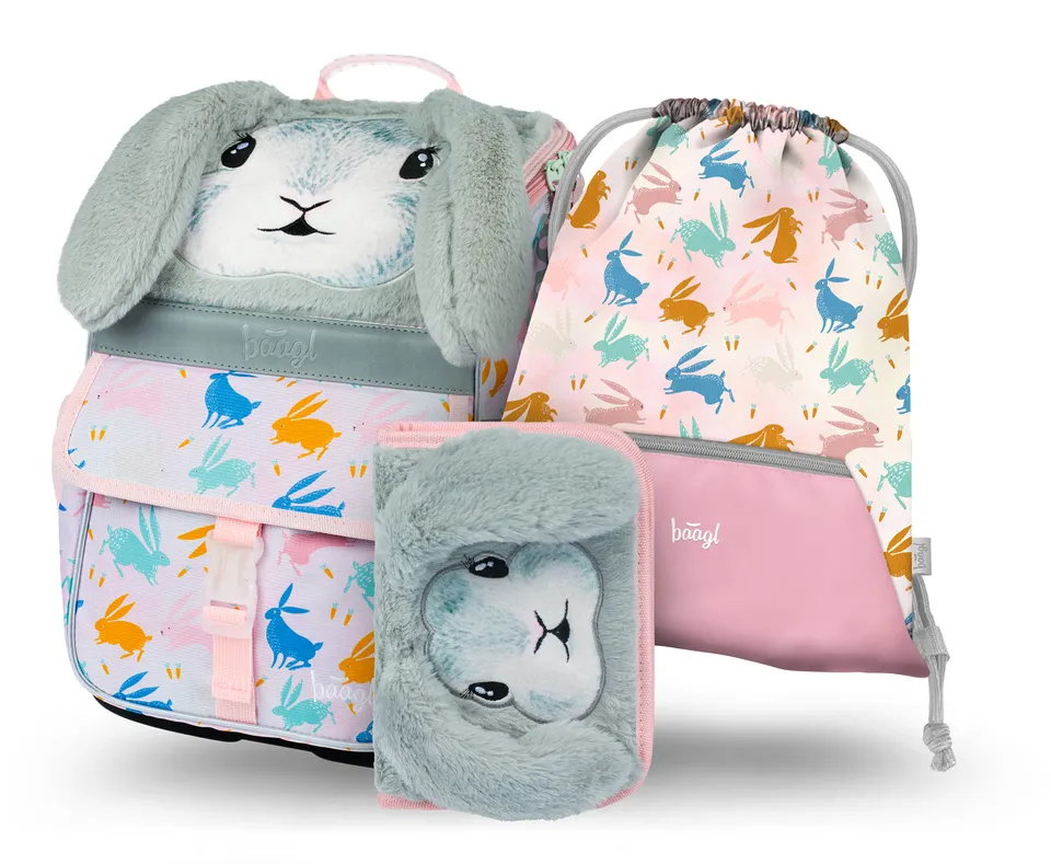 baagl-school-sets-zippy-bunny-cartable-cole-set-3-pi-ces image 1